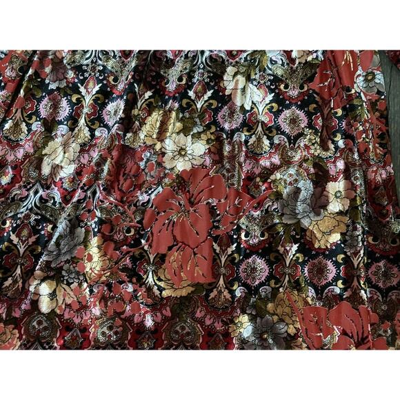 NEW~ VOOM by Joy Han Burnout Velvet Velour Off-The-Shoulder Dress ~ S - Picture 3 of 6